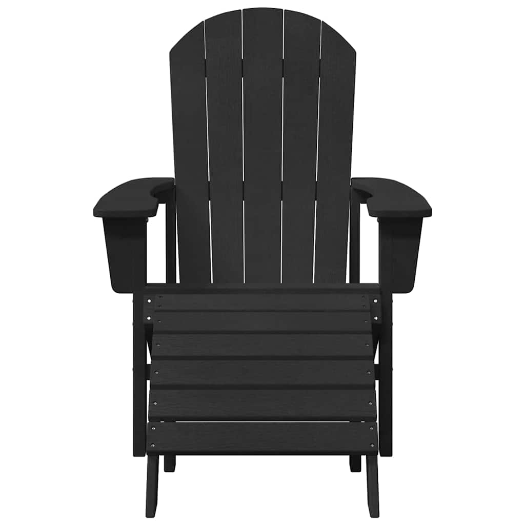 Tuinstoel 2 pcs Zwart 83 x 74 x 92 cm Polyetheen is nu te koop bij PeponiXL, paradijselijk wonen!