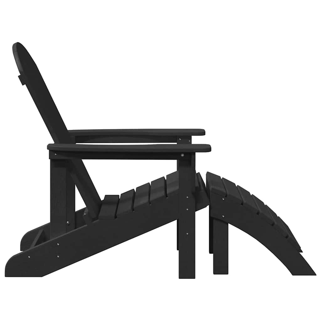 Tuinstoel 2 pcs Zwart 83 x 74 x 92 cm Polyetheen is nu te koop bij PeponiXL, paradijselijk wonen!