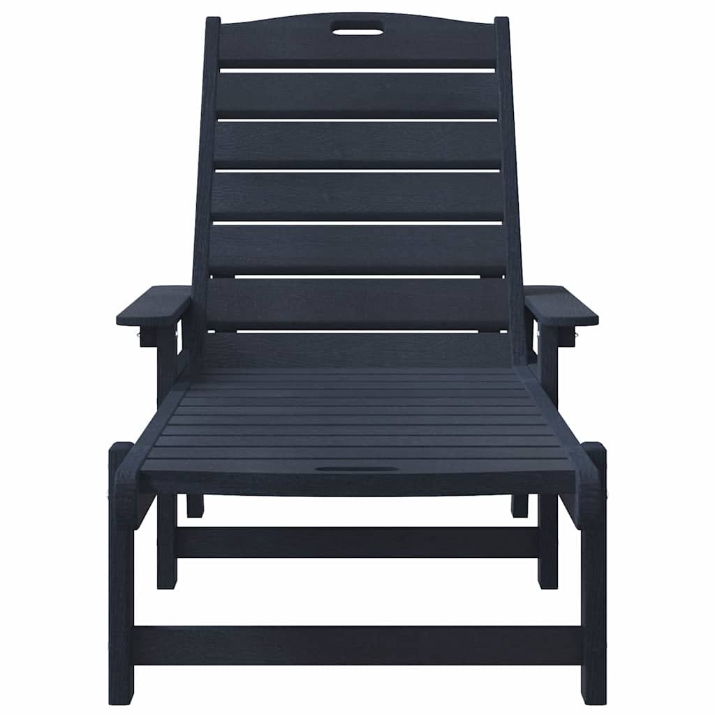 Ligstoel 2 pcs Marineblauw 195,5 x 53 x 98,5 cm Polyetheen is nu te koop bij PeponiXL, paradijselijk wonen!