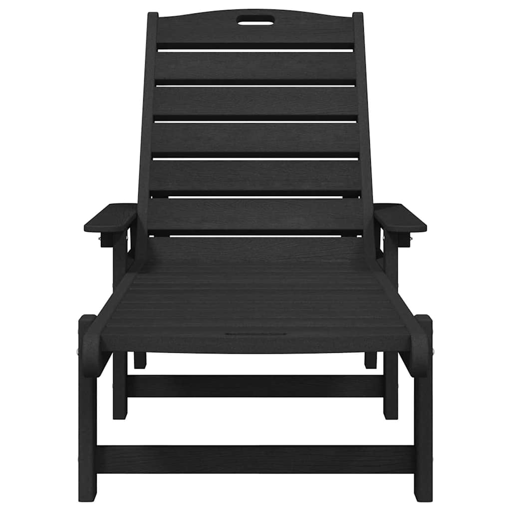 Ligstoel 2 pcs Zwart 195,5 x 53 x 98,5 cm Polyetheen is nu te koop bij PeponiXL, paradijselijk wonen!