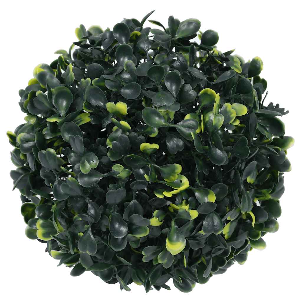 Kunstbuxusballen met LED-verlichting 2 st 22 cm groen is nu te koop bij PeponiXL, paradijselijk wonen!