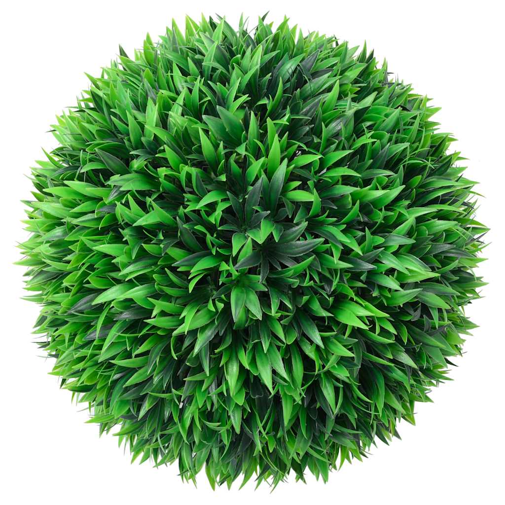 Kunstbuxusballen met LED-verlichting 2 st 38 cm groen is nu te koop bij PeponiXL, paradijselijk wonen!