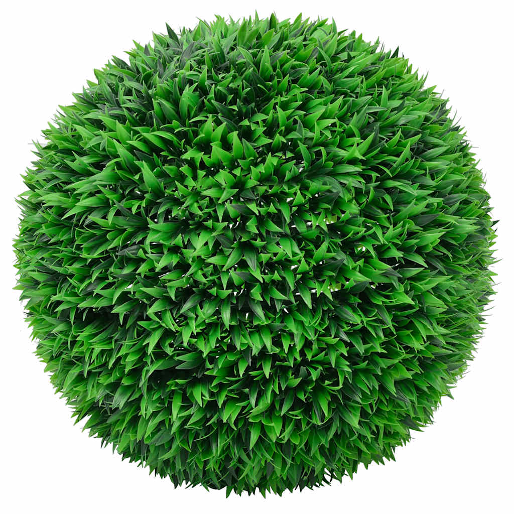 Kunstbuxusballen met LED-verlichting 2 st 55 cm groen is nu te koop bij PeponiXL, paradijselijk wonen!