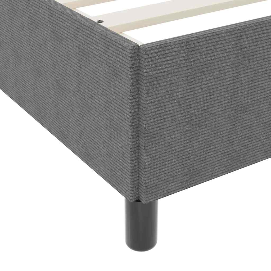 Boxspringbed Lichtgrijs 80 x 200 cm Katoen Stof is nu te koop bij PeponiXL, paradijselijk wonen!
