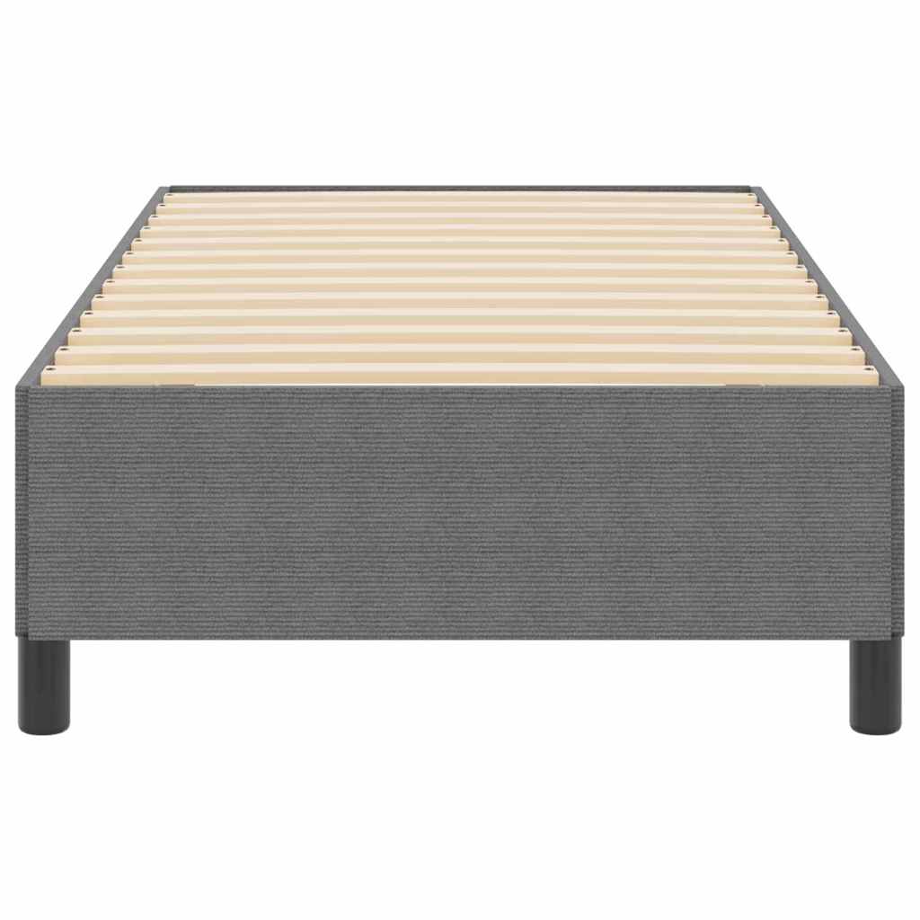 Boxspringbed Lichtgrijs 80 x 200 cm Katoen Stof is nu te koop bij PeponiXL, paradijselijk wonen!