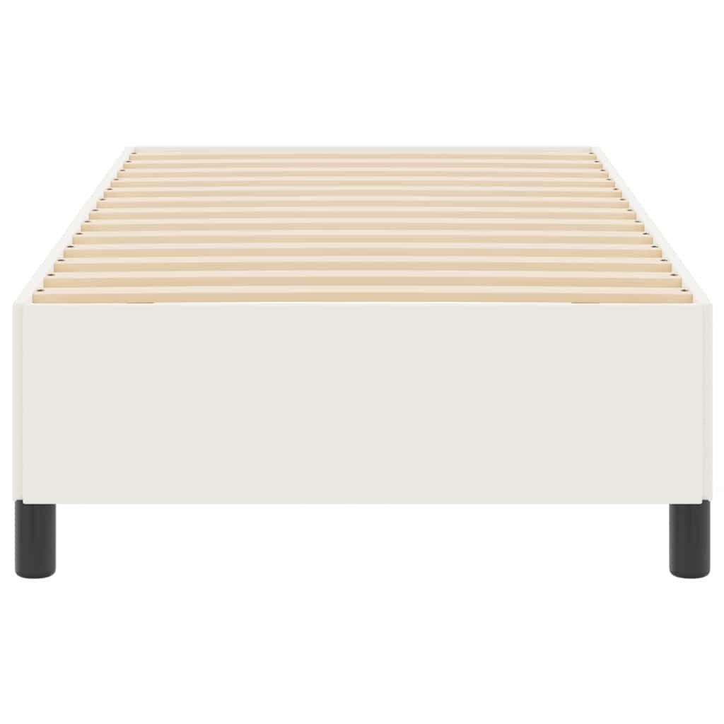 Boxspringbed Crème 80 x 200 cm Katoen Stof is nu te koop bij PeponiXL, paradijselijk wonen!