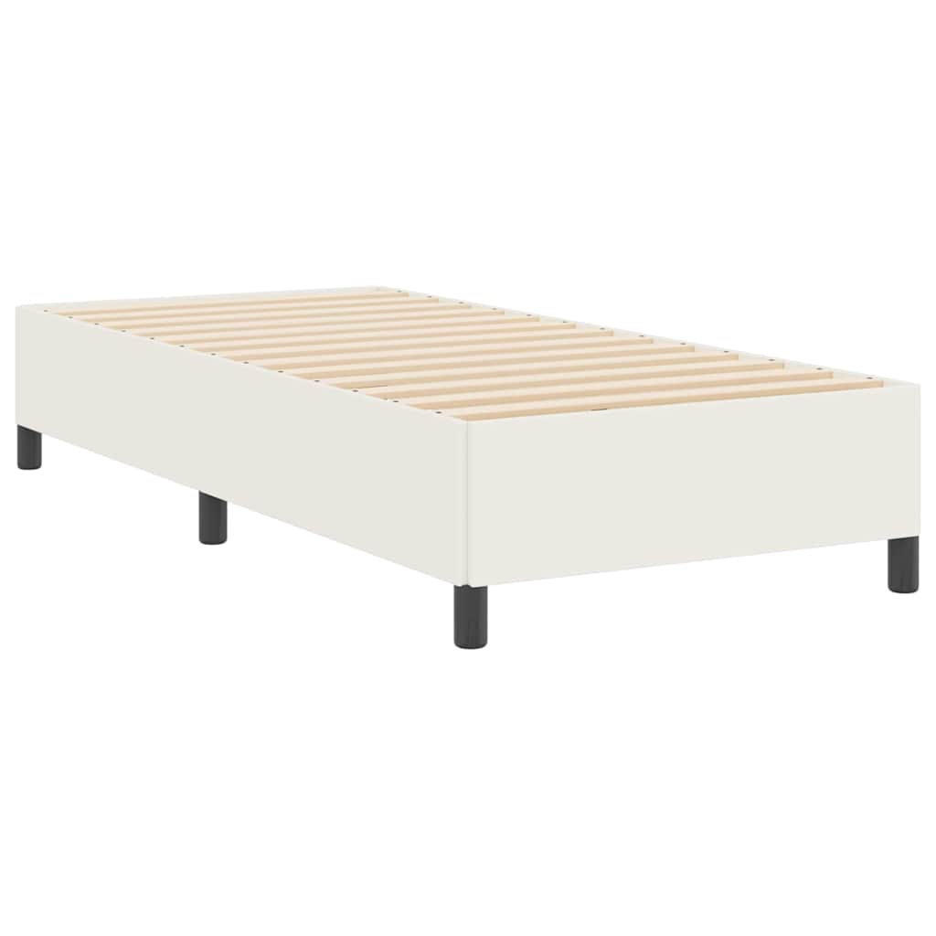 Boxspringbed Crèmekleurig 90 x 190 cm Katoen Stof is nu te koop bij PeponiXL, paradijselijk wonen!