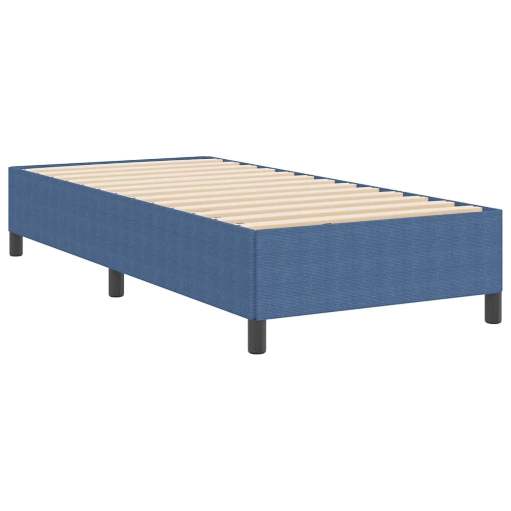 Boxspringbed Blauw 90 x 190 cm Katoen Stof