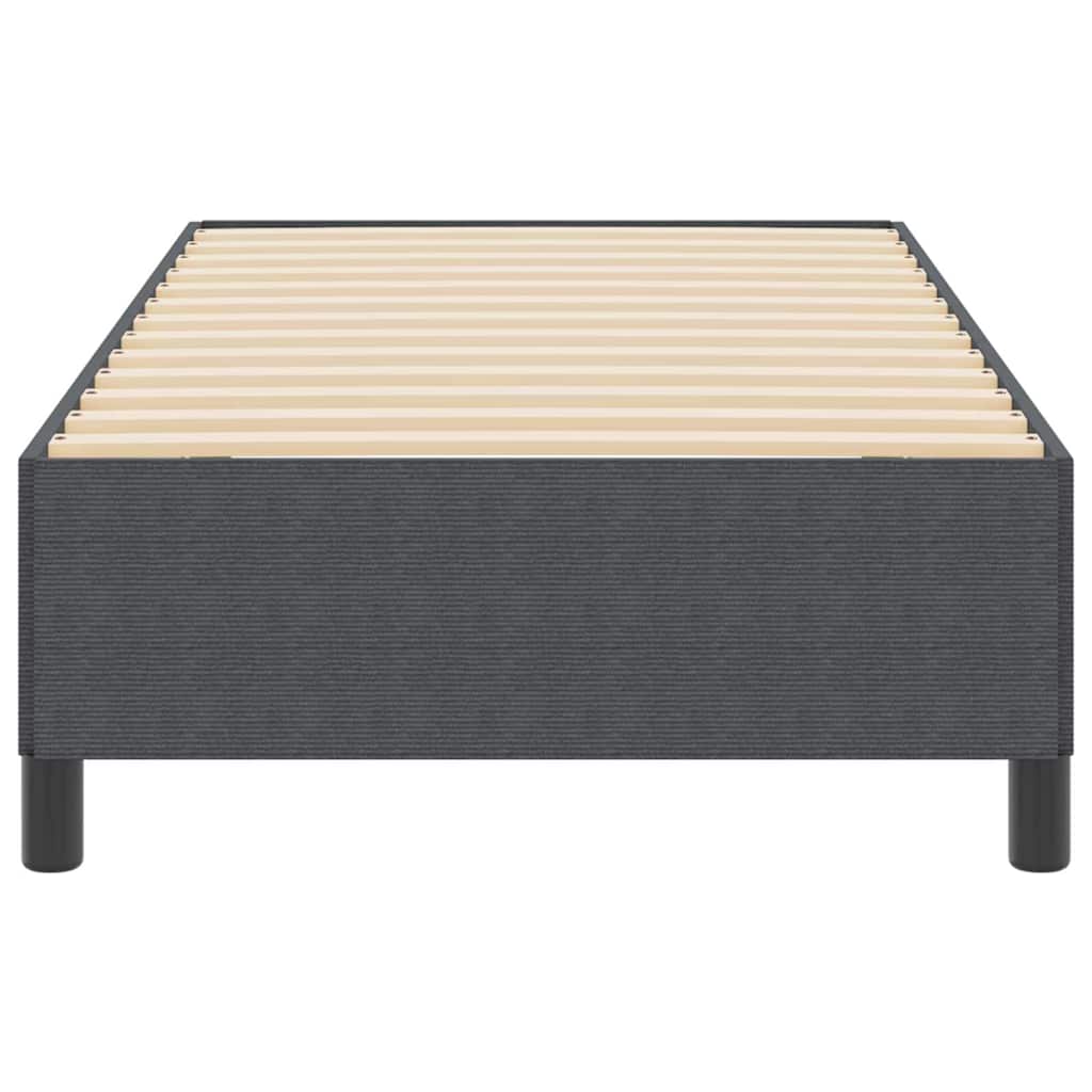 Boxspringbed Donkergrijs 90 x 200 cm Katoen Stof is nu te koop bij PeponiXL, paradijselijk wonen!