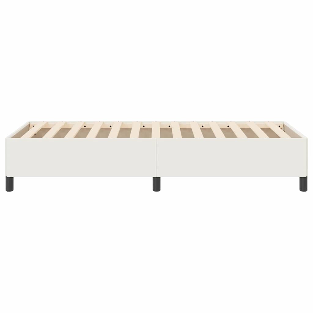 Boxspringbed Crème 90 x 200 cm Katoen Stof is nu te koop bij PeponiXL, paradijselijk wonen!