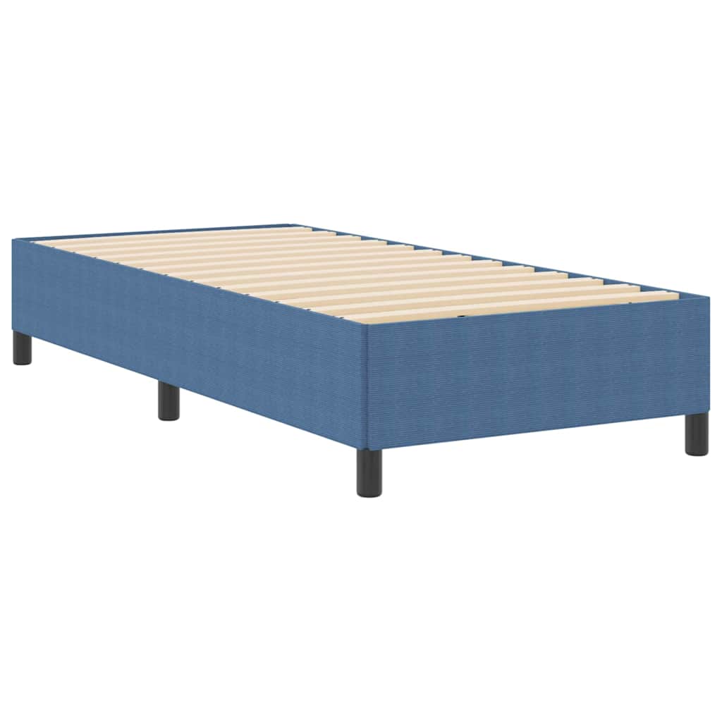 Boxspringbed Blauw 90 x 200 cm Katoen Stof is nu te koop bij PeponiXL, paradijselijk wonen!