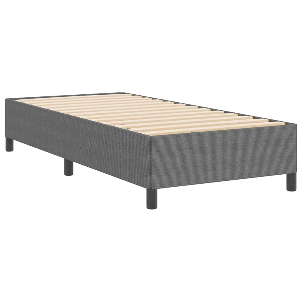 Boxspringbed Lichtgrijs 100 x 200 cm Katoen Stof is nu te koop bij PeponiXL, paradijselijk wonen!