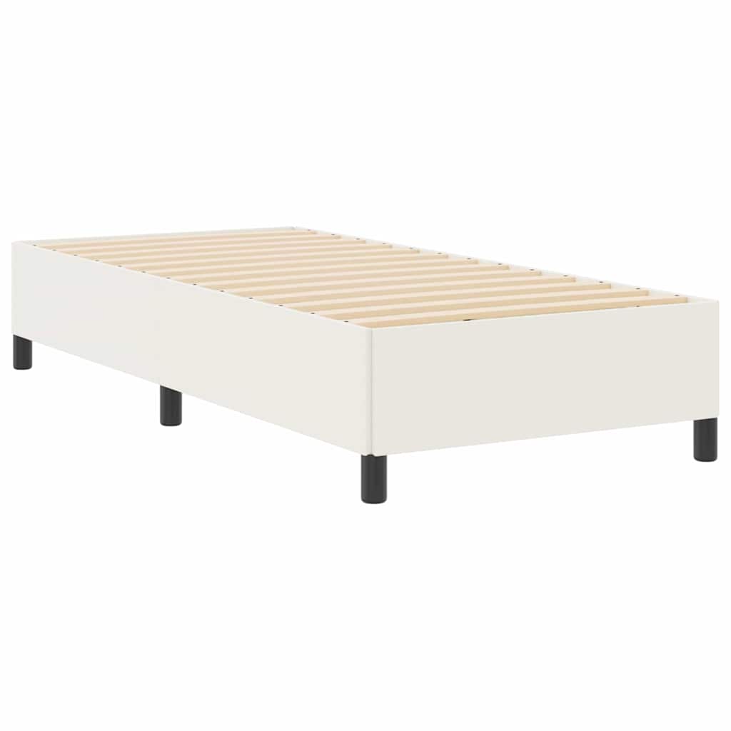 Boxspringbed Crèmekleurig 100 x 200 cm Katoen Stof is nu te koop bij PeponiXL, paradijselijk wonen!