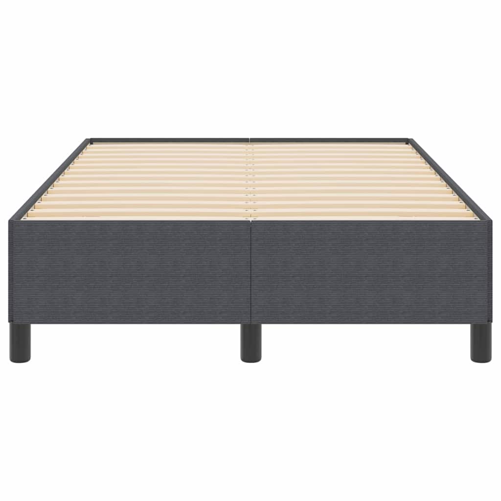 Boxspringbed Donkergrijs 120 x 190 cm Katoen Stof is nu te koop bij PeponiXL, paradijselijk wonen!