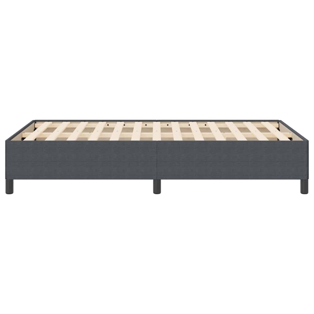 Boxspringbed Donkergrijs 120 x 190 cm Katoen Stof is nu te koop bij PeponiXL, paradijselijk wonen!
