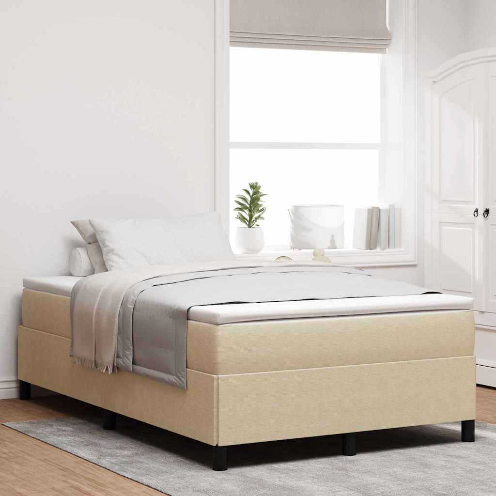 Boxspringbed Grijs groen 120 x 190 cm Katoen Stof is nu te koop bij PeponiXL, paradijselijk wonen!