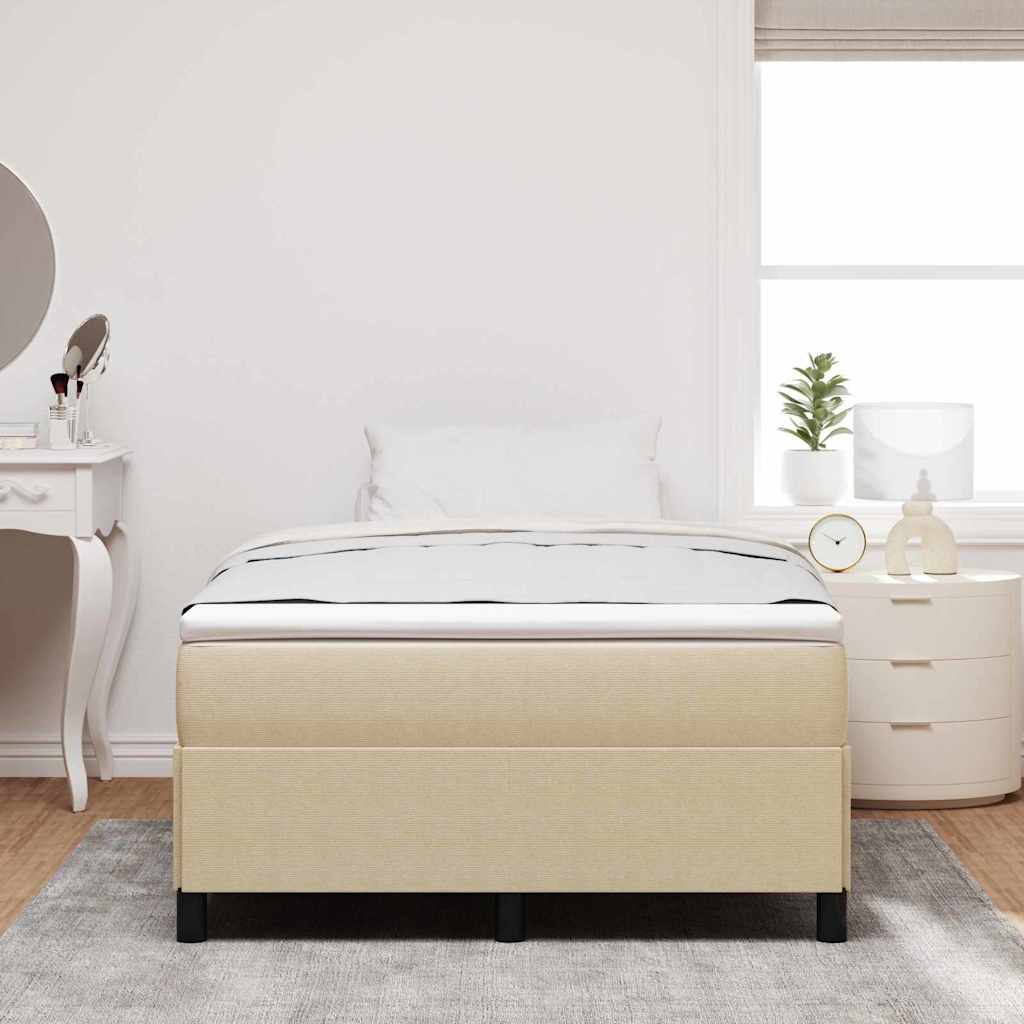 Boxspringbed Grijs groen 120 x 190 cm Katoen Stof is nu te koop bij PeponiXL, paradijselijk wonen!