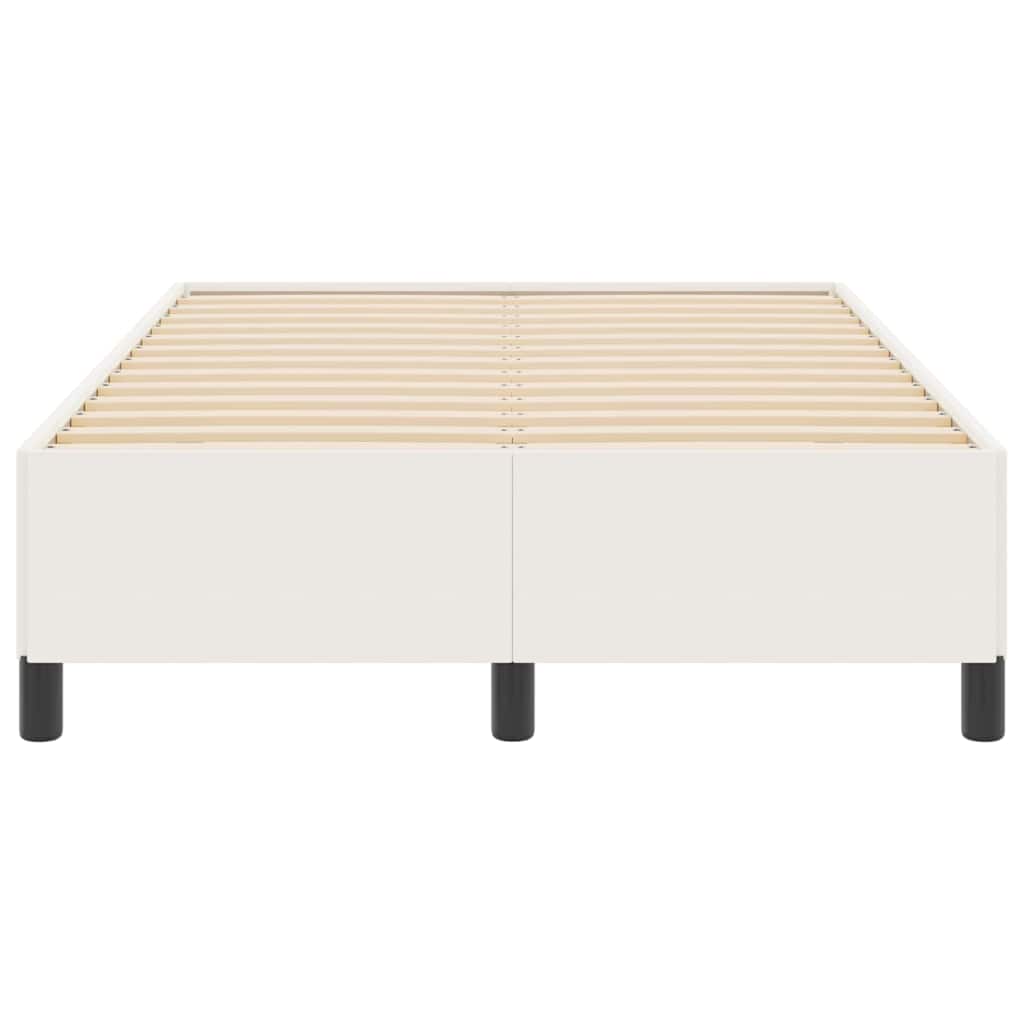 Boxspringbed Crème 120 x 200 cm Katoen Stof is nu te koop bij PeponiXL, paradijselijk wonen!