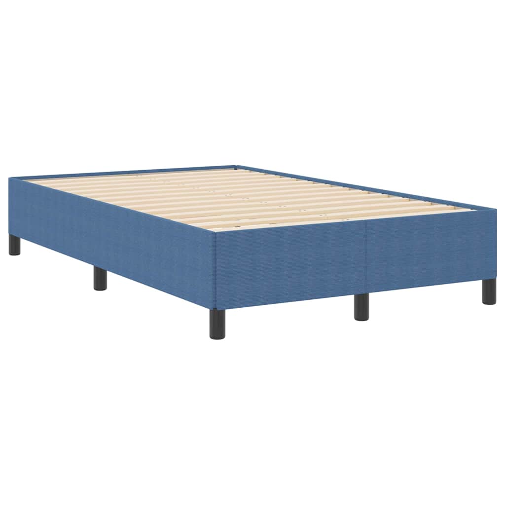 Boxspringbed Blauw 120 x 200 cm Katoen Stof is nu te koop bij PeponiXL, paradijselijk wonen!