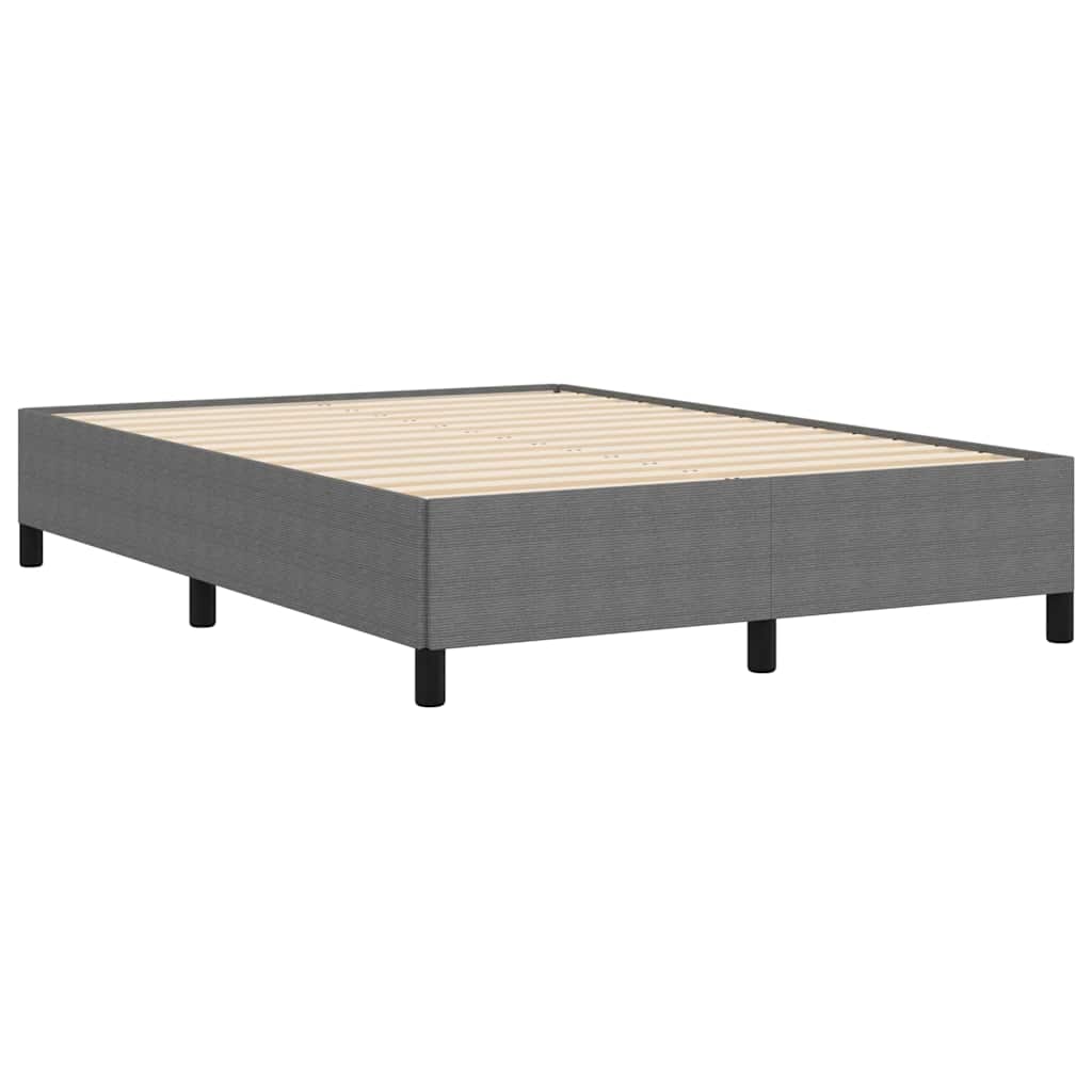 Boxspringbed Lichtgrijs 140 x 190 cm Katoen Stof is nu te koop bij PeponiXL, paradijselijk wonen!