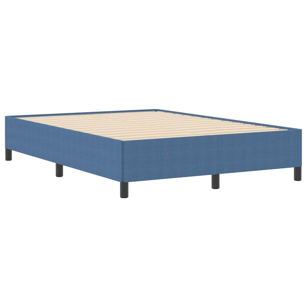 Boxspringbed Blauw 140 x 190 cm Katoen Stof is nu te koop bij PeponiXL, paradijselijk wonen!