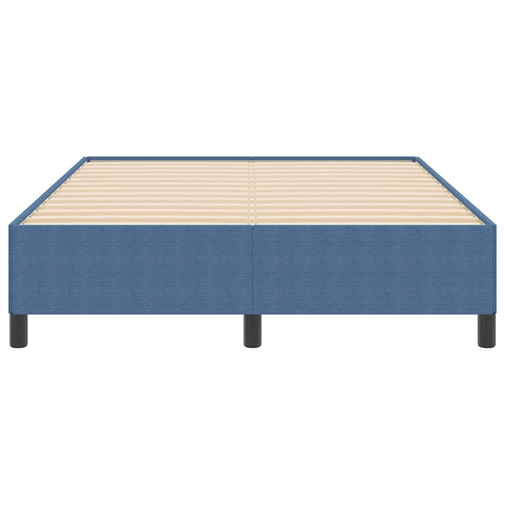 Boxspringbed Blauw 140 x 200 cm Katoen Stof is nu te koop bij PeponiXL, paradijselijk wonen!