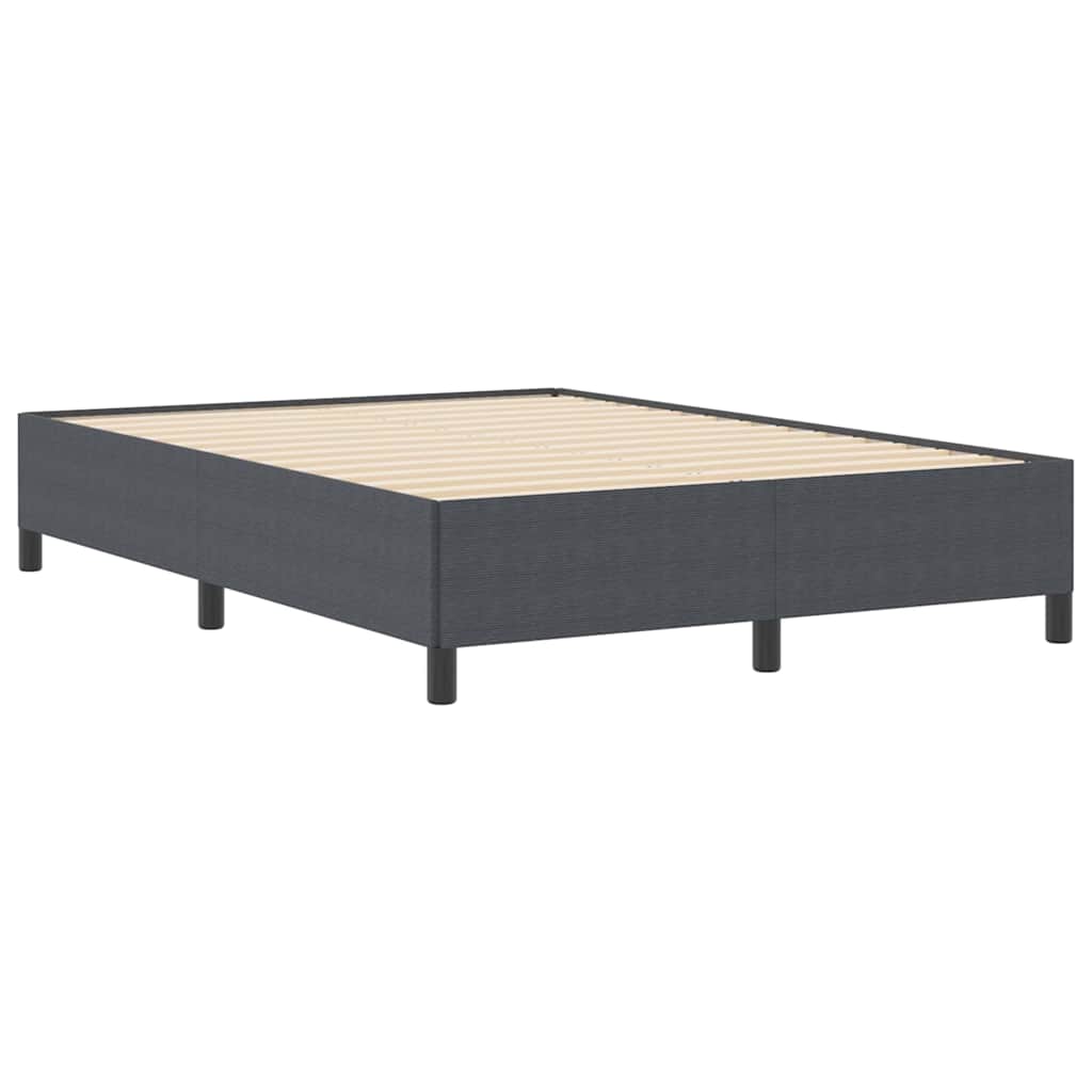 Boxspringbed Donkergrijs 160 x 200 cm Katoen Stof is nu te koop bij PeponiXL, paradijselijk wonen!