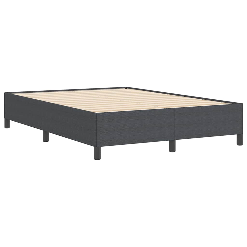 Boxspringbed Donkergrijs 160 x 200 cm Katoen Stof is nu te koop bij PeponiXL, paradijselijk wonen!