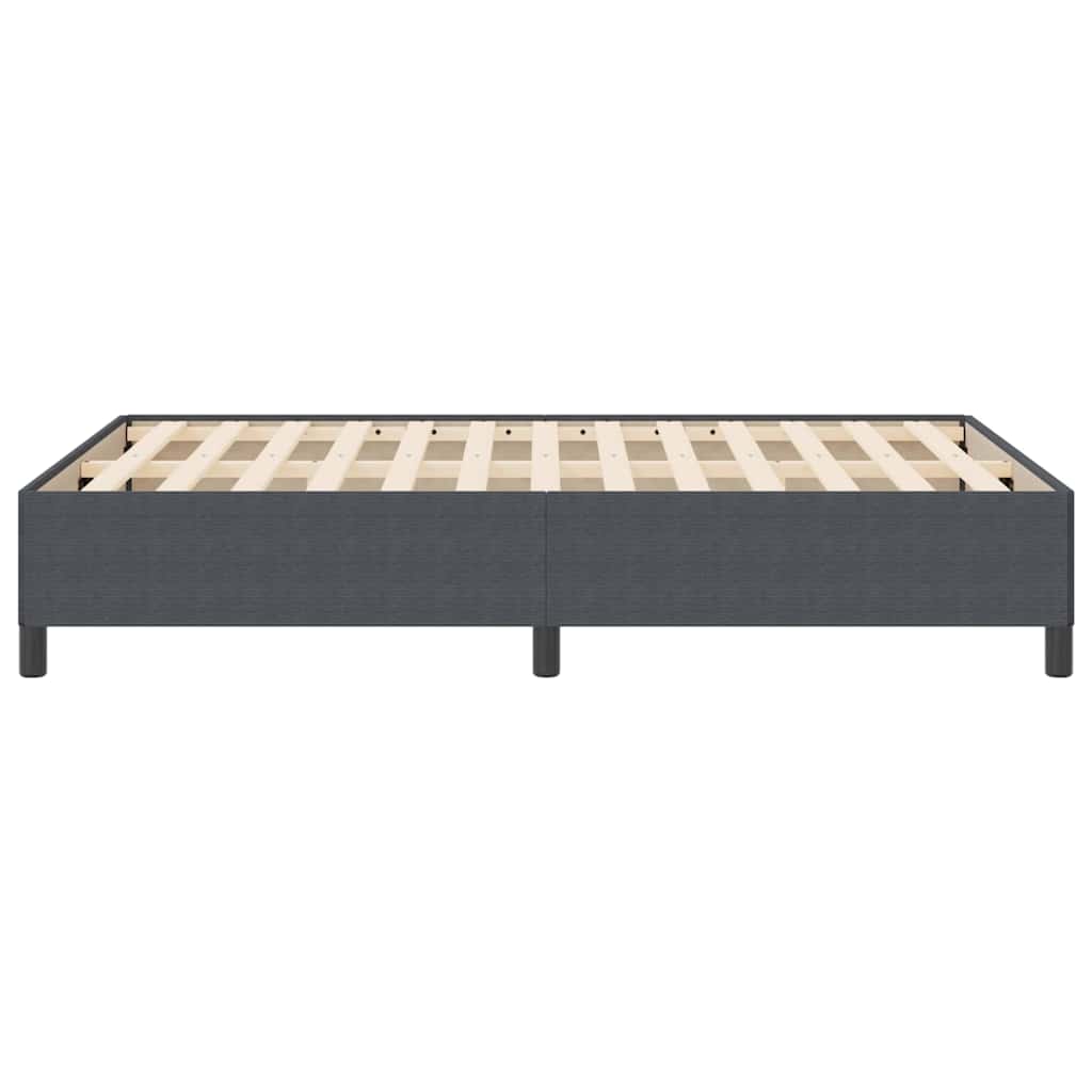 Boxspringbed Donkergrijs 160 x 200 cm Katoen Stof is nu te koop bij PeponiXL, paradijselijk wonen!
