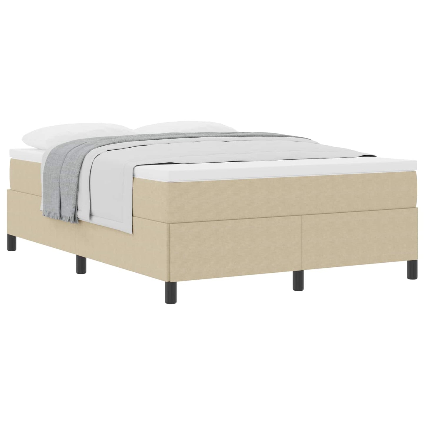 Boxspringbed Grijs groen 160 x 200 cm Katoen Stof is nu te koop bij PeponiXL, paradijselijk wonen!