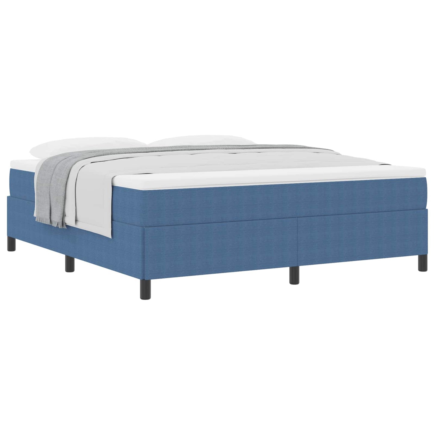 Boxspringbed Blauw 180 x 200 cm Katoen Stof is nu te koop bij PeponiXL, paradijselijk wonen!