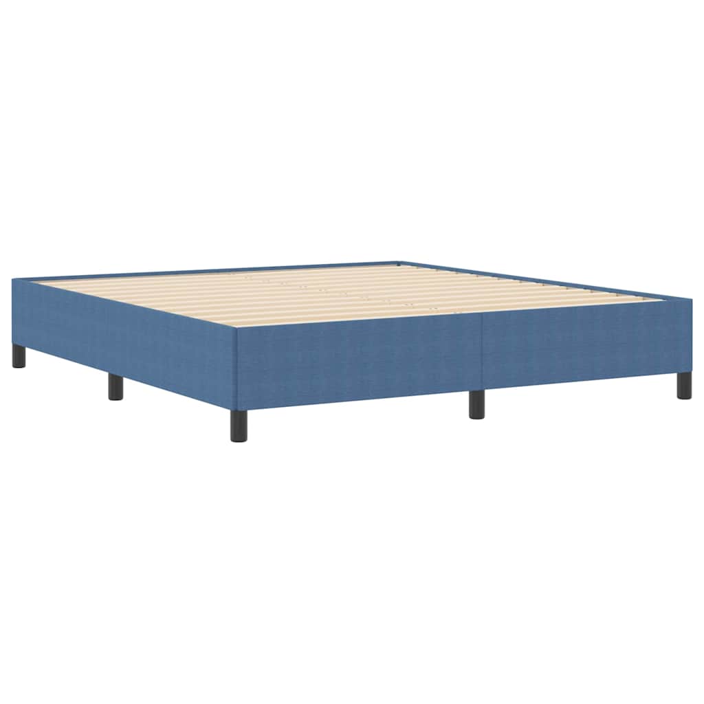 Boxspringbed Blauw 180 x 200 cm Katoen Stof is nu te koop bij PeponiXL, paradijselijk wonen!