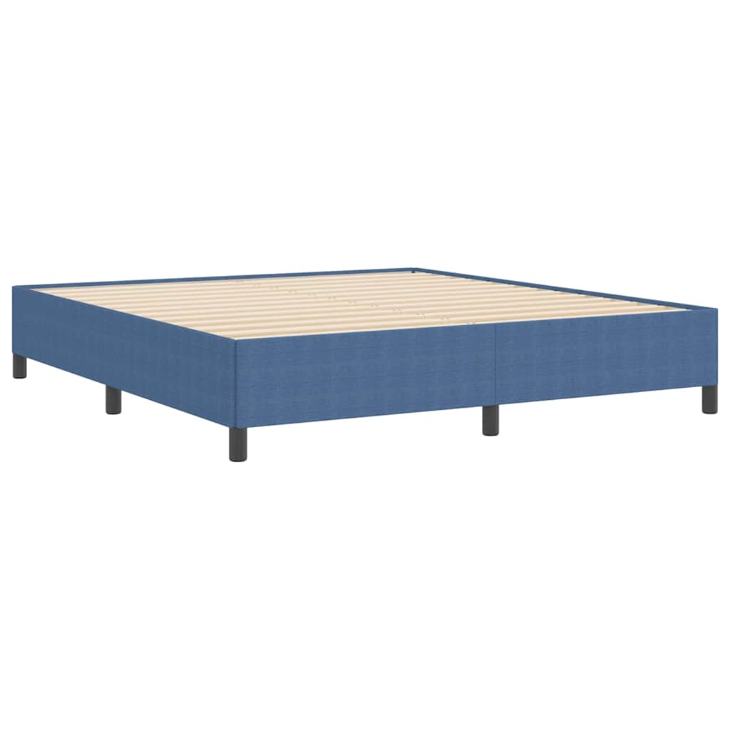Boxspringbed Blauw 180 x 200 cm Katoen Stof is nu te koop bij PeponiXL, paradijselijk wonen!