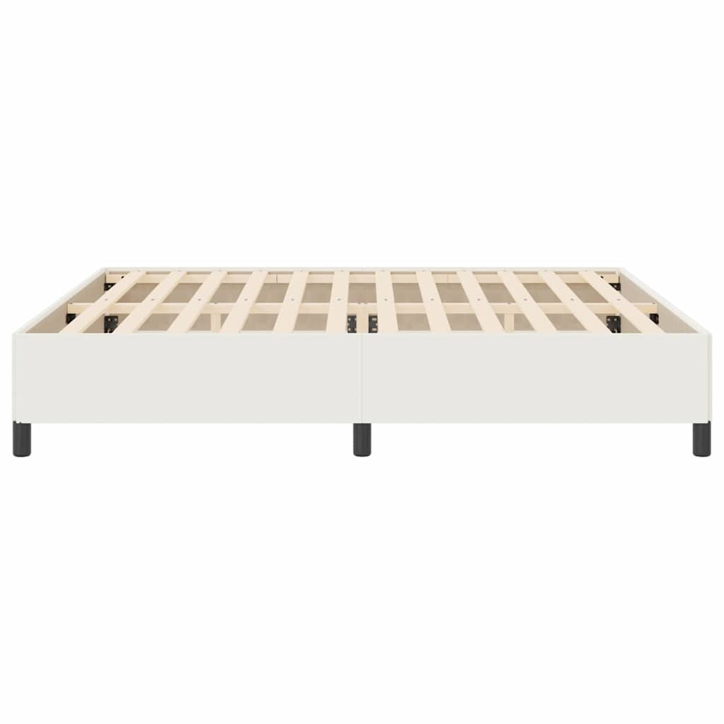 Boxspringbed Crème 200 x 200 cm Katoen Stof is nu te koop bij PeponiXL, paradijselijk wonen!