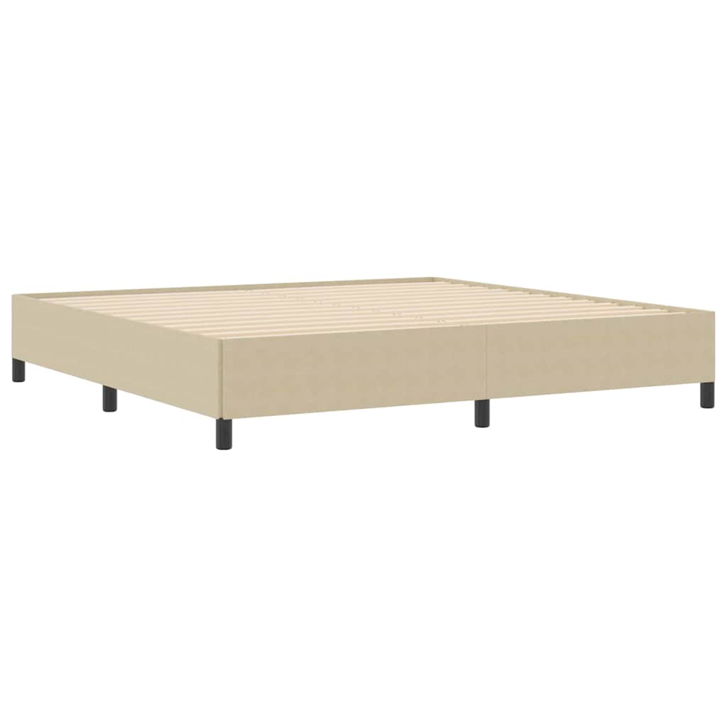 Boxspringbed Grijs groen 200 x 200 cm Katoen Stof is nu te koop bij PeponiXL, paradijselijk wonen!