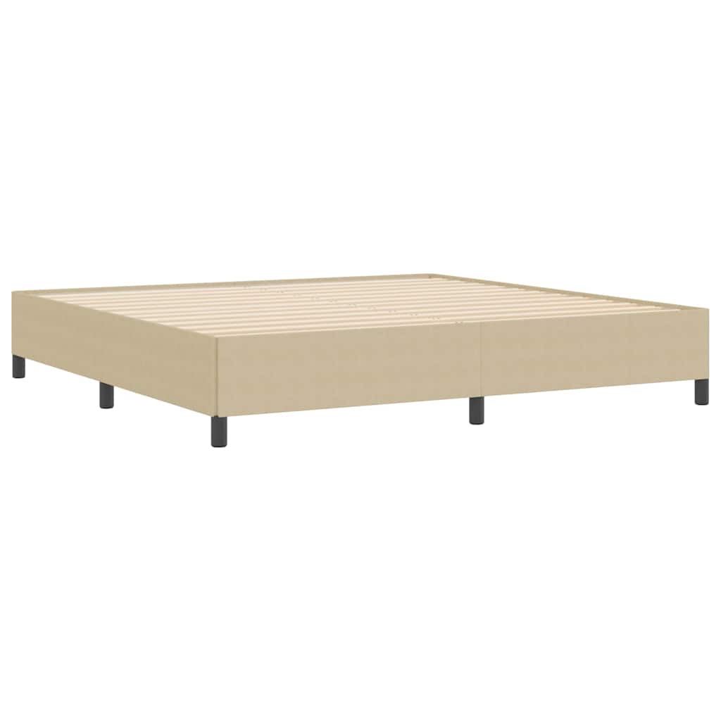 Boxspringbed Grijs groen 200 x 200 cm Katoen Stof is nu te koop bij PeponiXL, paradijselijk wonen!