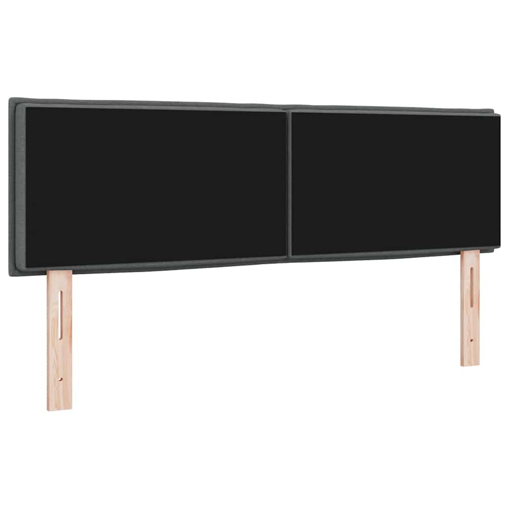 Hoofdbord Donkergrijs 144 cm Stof is nu te koop bij PeponiXL, paradijselijk wonen!