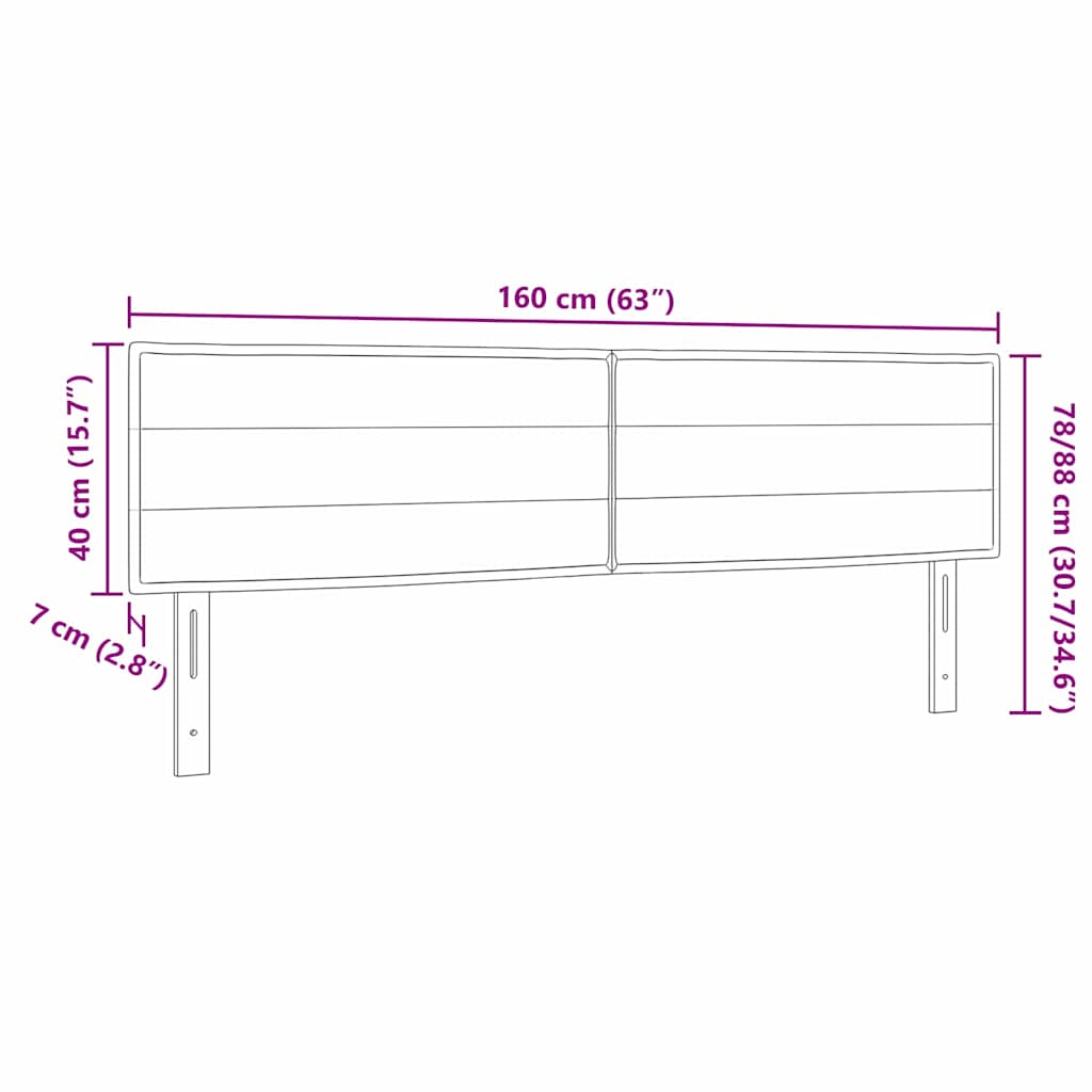 Hoofdbord Zwart 160 cm Stof is nu te koop bij PeponiXL, paradijselijk wonen!