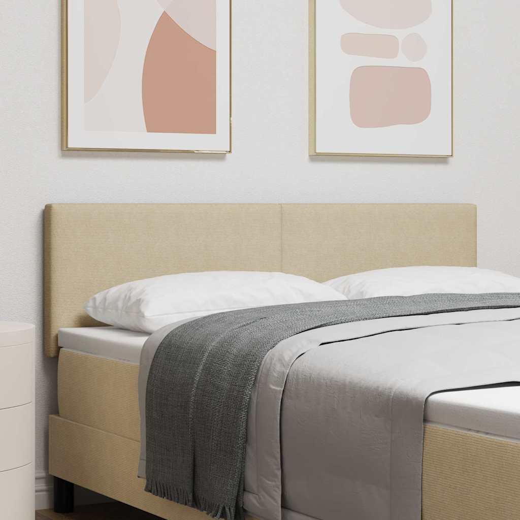 Hoofdbord Lichtgroen Grijs 144 cm Katoen Stof is nu te koop bij PeponiXL, paradijselijk wonen!