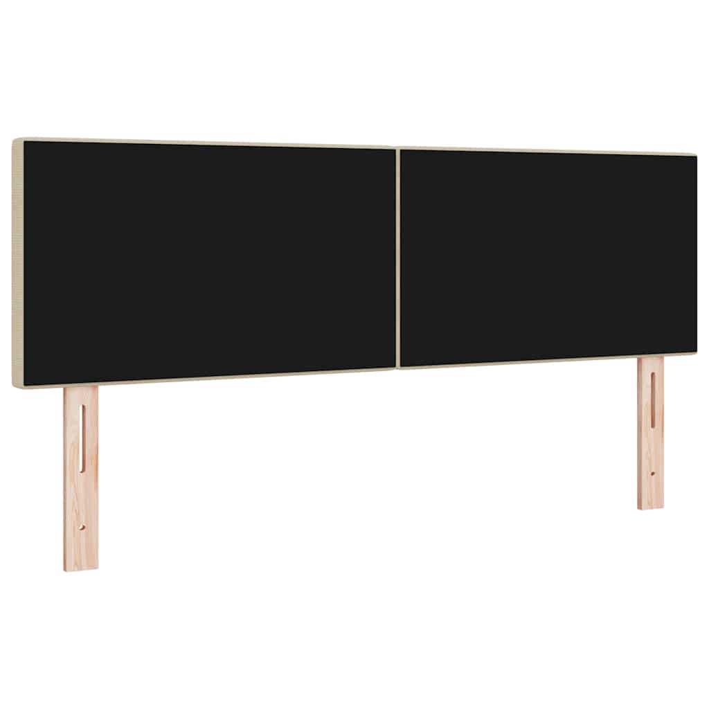 Hoofdbord Lichtgroen Grijs 144 cm Katoen Stof is nu te koop bij PeponiXL, paradijselijk wonen!