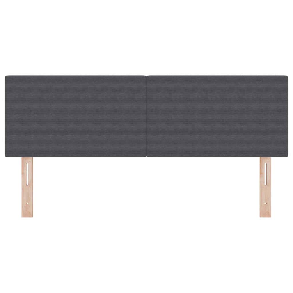 Hoofdbord Donkergrijs 160 cm Katoen Stof is nu te koop bij PeponiXL, paradijselijk wonen!