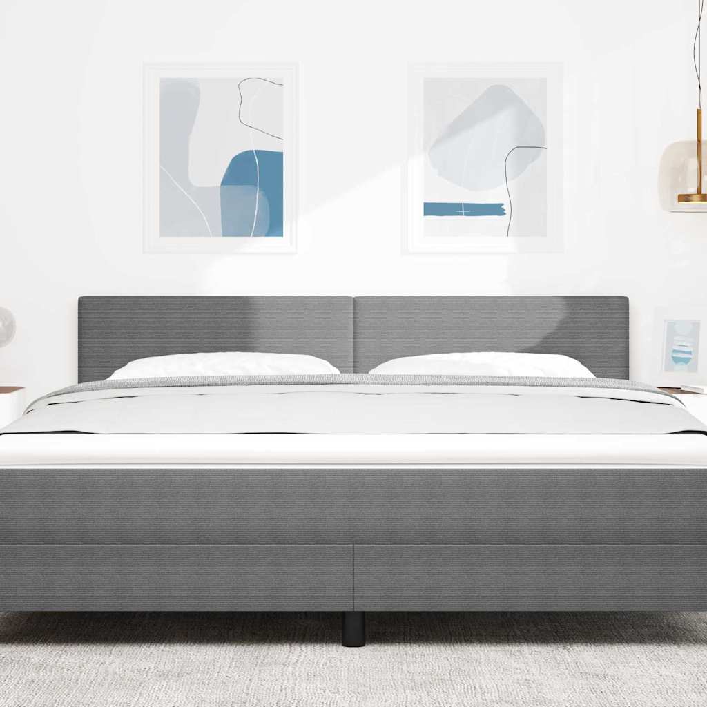 Hoofdbord Lichtgrijs 180 cm Katoen Stof is nu te koop bij PeponiXL, paradijselijk wonen!