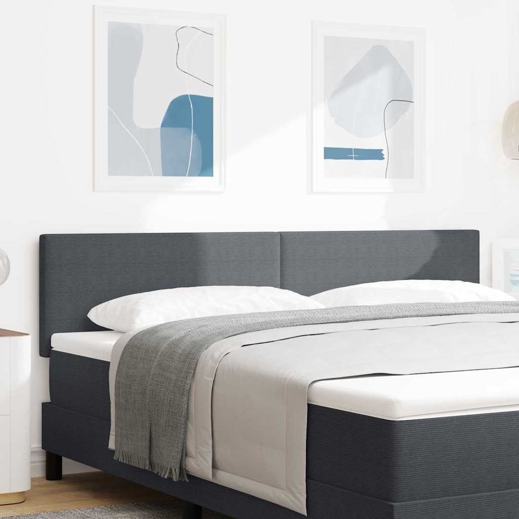Hoofdbord Donkergrijs 180 cm Katoen Stof is nu te koop bij PeponiXL, paradijselijk wonen!