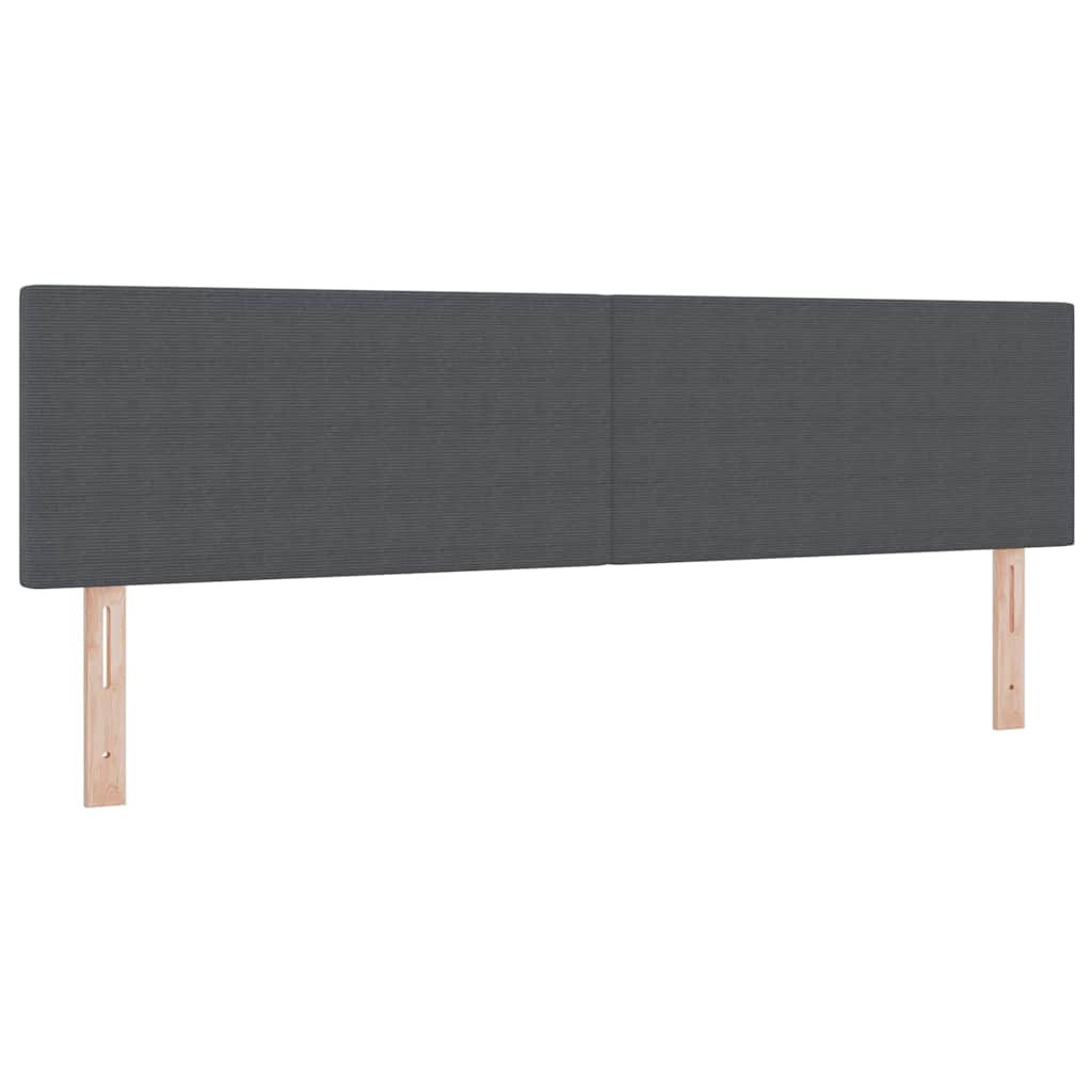 Hoofdbord Donkergrijs 180 cm Katoen Stof is nu te koop bij PeponiXL, paradijselijk wonen!
