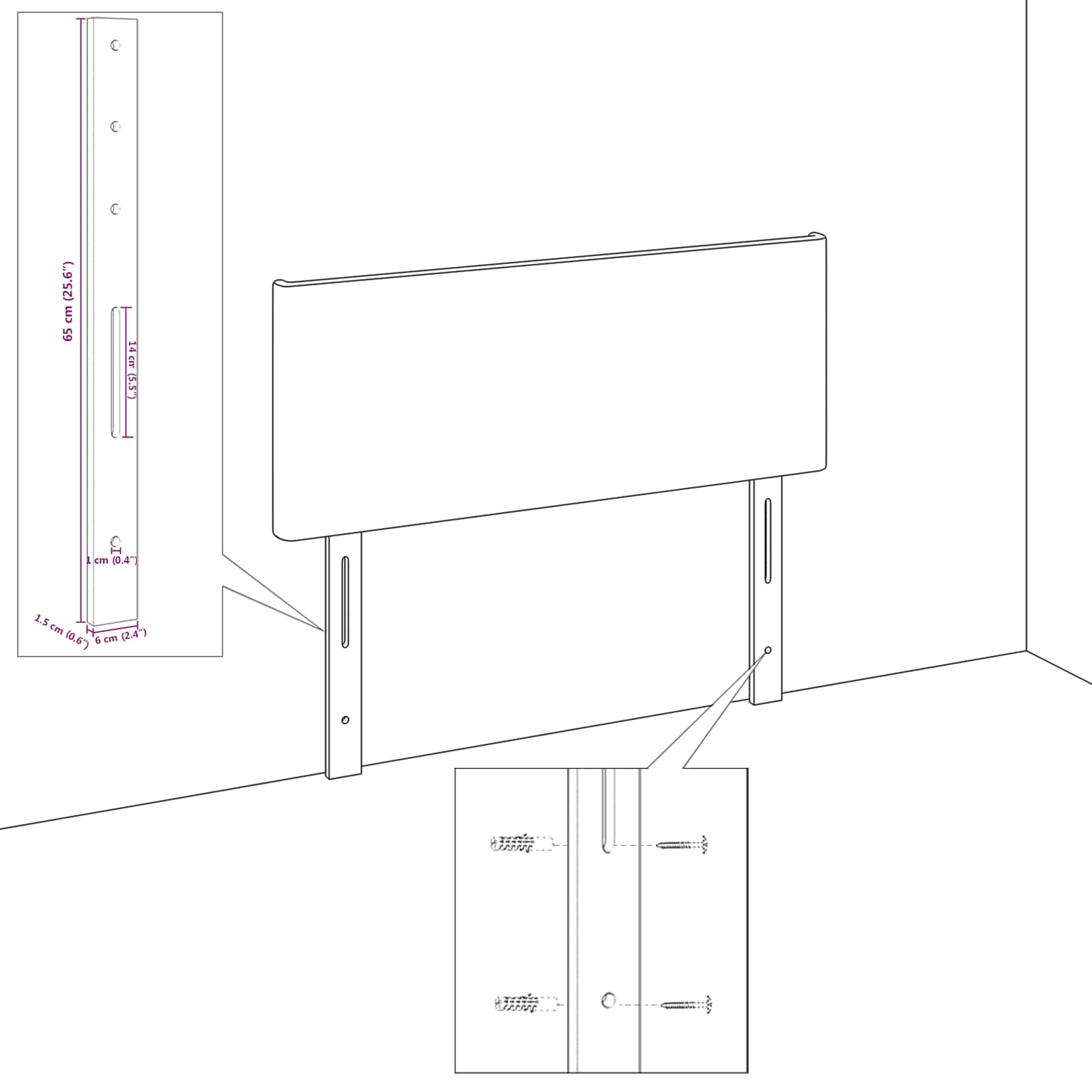 Hoofdbord Lichtgroen Grijs 180 cm Katoen Stof is nu te koop bij PeponiXL, paradijselijk wonen!