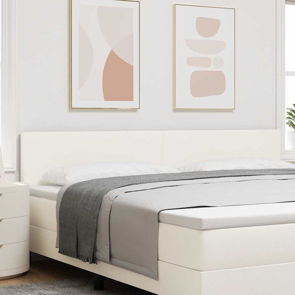 Hoofdbord Crème 200 cm Katoen Stof is nu te koop bij PeponiXL, paradijselijk wonen!