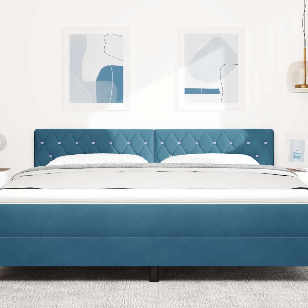 Hoofdbord Donkerblauw 180 cm Fluweel is nu te koop bij PeponiXL, paradijselijk wonen!