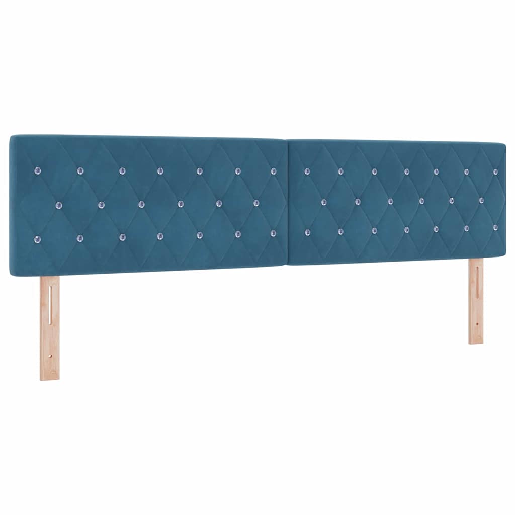 Hoofdbord Donkerblauw 180 cm Fluweel is nu te koop bij PeponiXL, paradijselijk wonen!