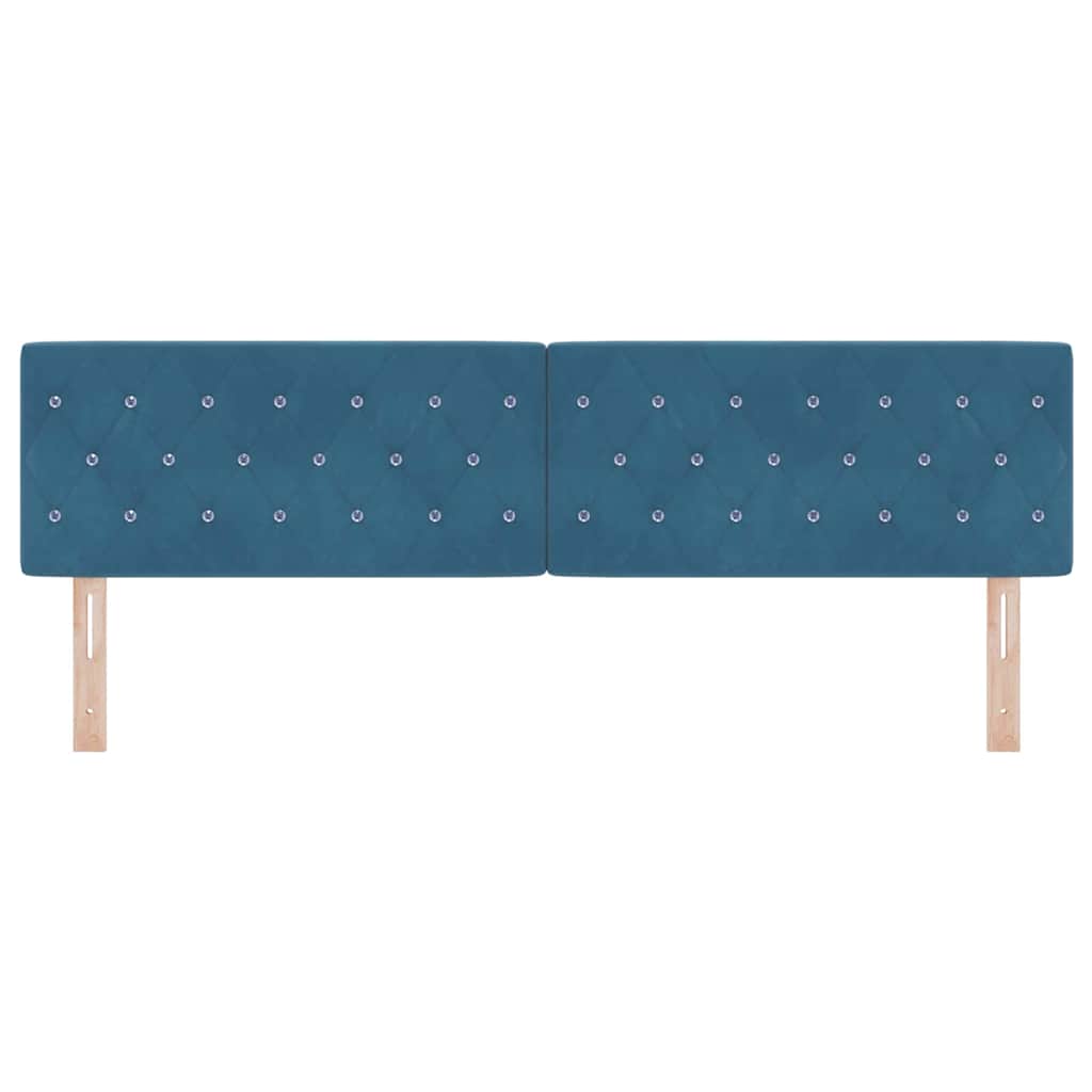 Hoofdbord Donkerblauw 180 cm Fluweel is nu te koop bij PeponiXL, paradijselijk wonen!