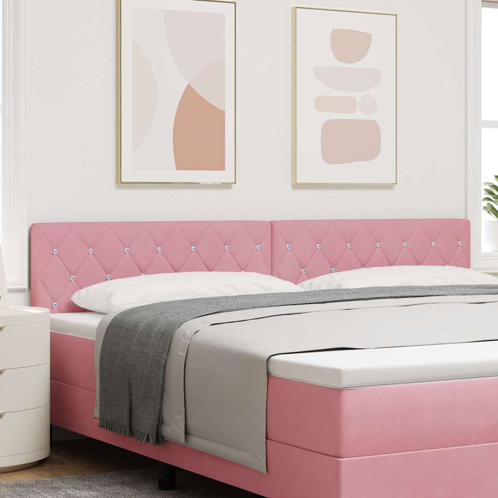 Hoofdbord Roze 200 cm Fluweel is nu te koop bij PeponiXL, paradijselijk wonen!